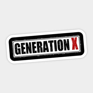 Generation X Sticker